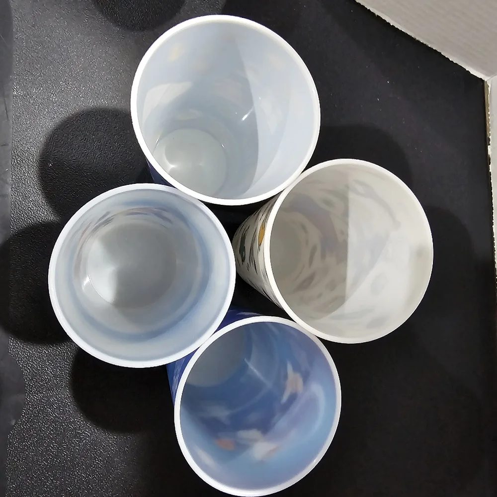 4 DISNEY EPCOT 2018 & 2020 Festival - Lenticular Cups 🥤 😋 Figment Remy